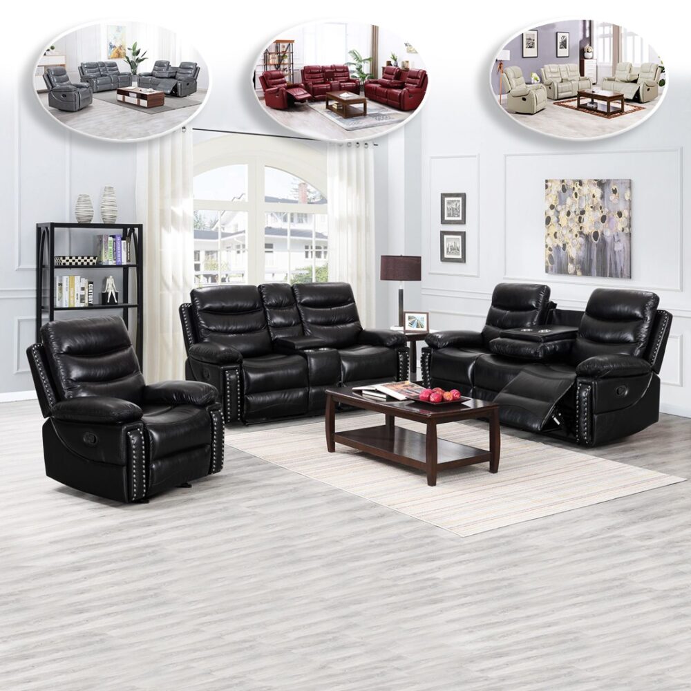 Luxury Recliner Sofa Set