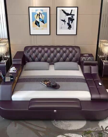 Modern Multi-Functional Bed with Massage Chair - Image 4