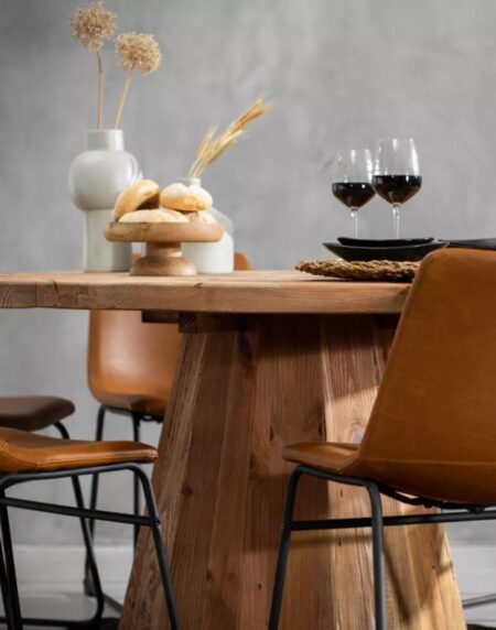 Rustic 6 Seater Dining Set - Image 2