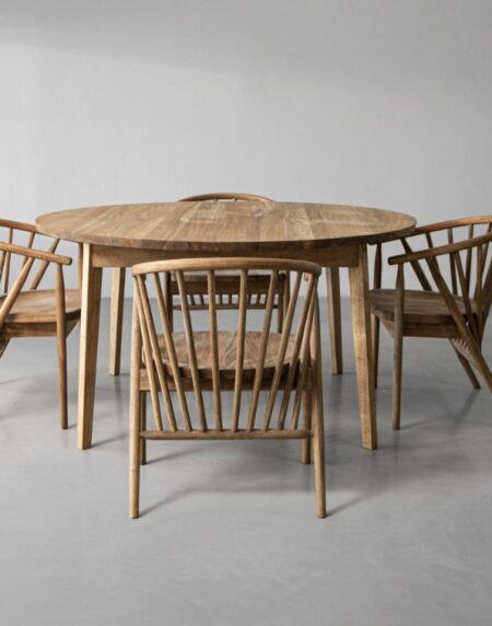 Contemporary 4 Seater Dining Set - Image 2