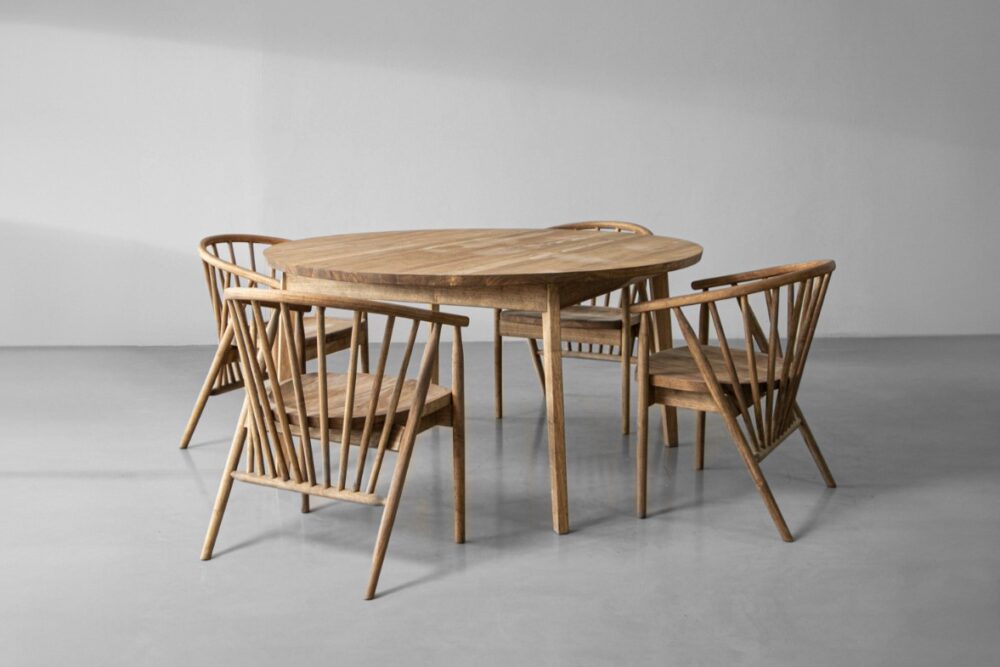 Contemporary 4 Seater Dining Set - Image 3