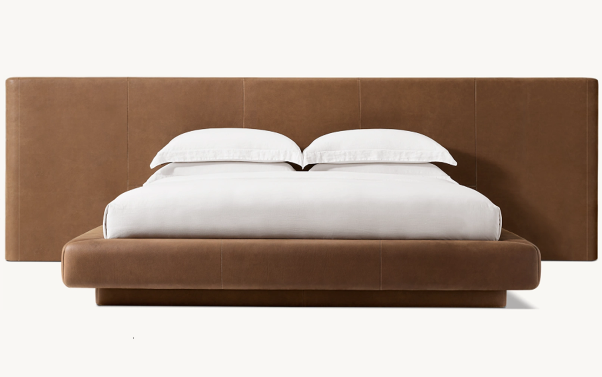 Horizon Panel Leather Bed