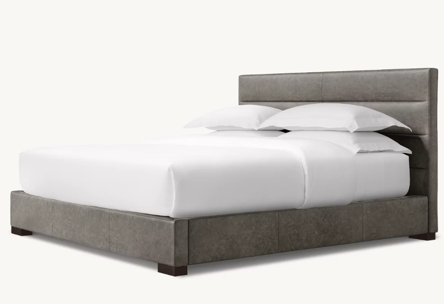 Modern Upholstered Horizontal Panel Bed Frame - Image 2