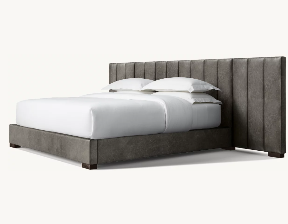 King Bed GDB006 — Wide Extended Upholstered Bed - Image 2