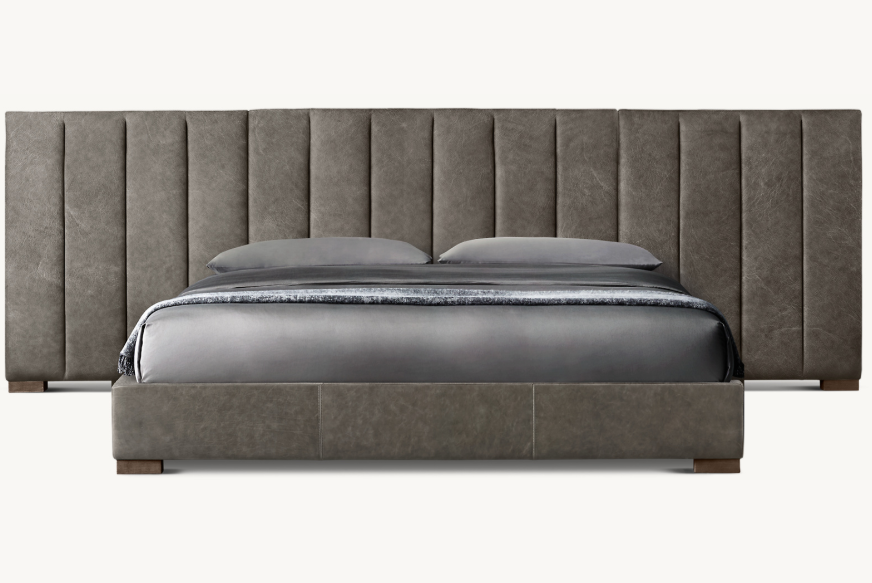 King Bed GDB006 — Wide Extended Upholstered Bed