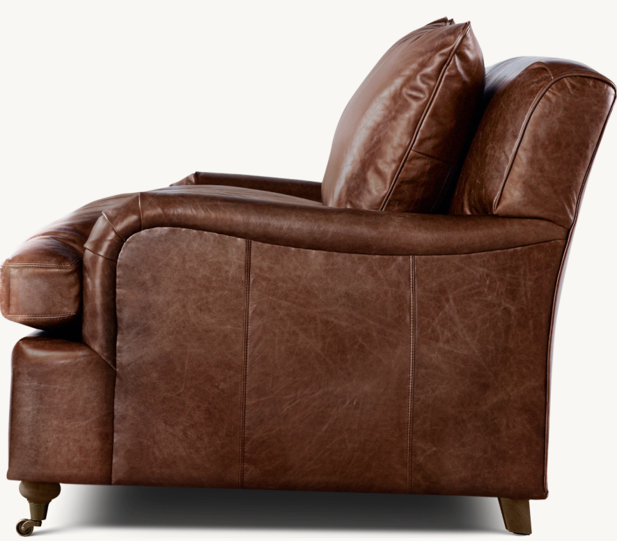 Contemporary Leather 3-Seater Sofa - Image 3