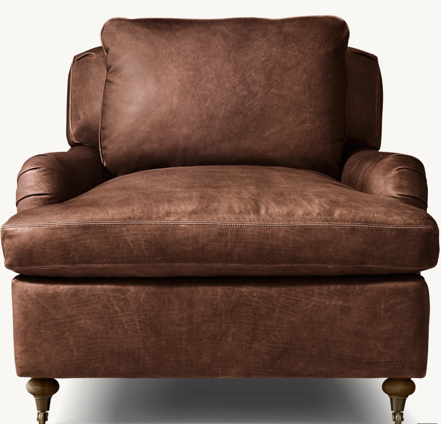 Contemporary Leather Accent Chair - Image 2